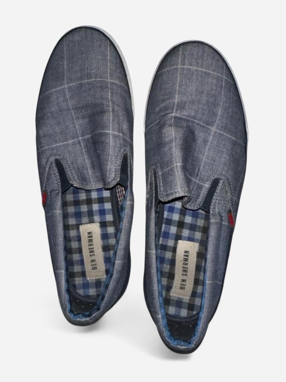 Ben Sherman Men’s Slate Gray Slip-On Canvas Shoes